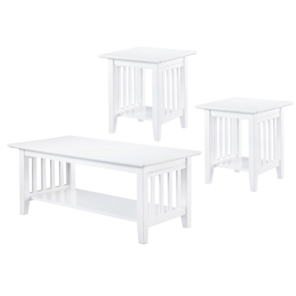 Laurel Foundry Modern Farmhouse Moffett 3 Piece Living Room Table Set